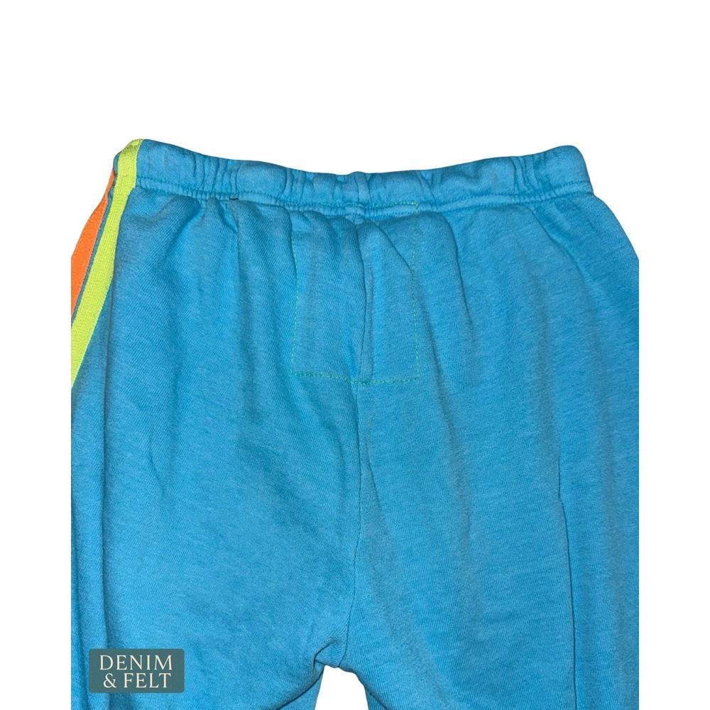Aviator Nation‎ 5 Stripe Sweatpants Sky Neon Rainbow Jogger Lounge Beach Medium - Picture 10 of 14